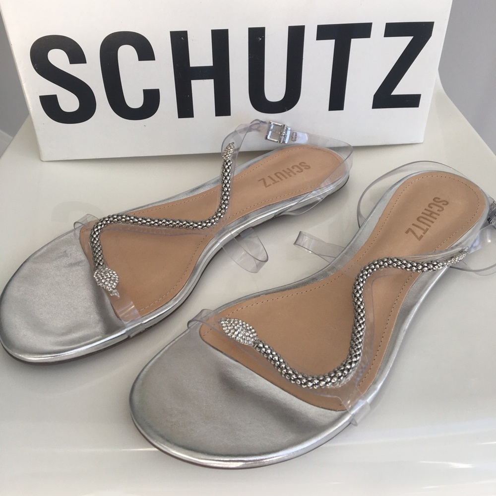 Schutz Gabby snake Sandals